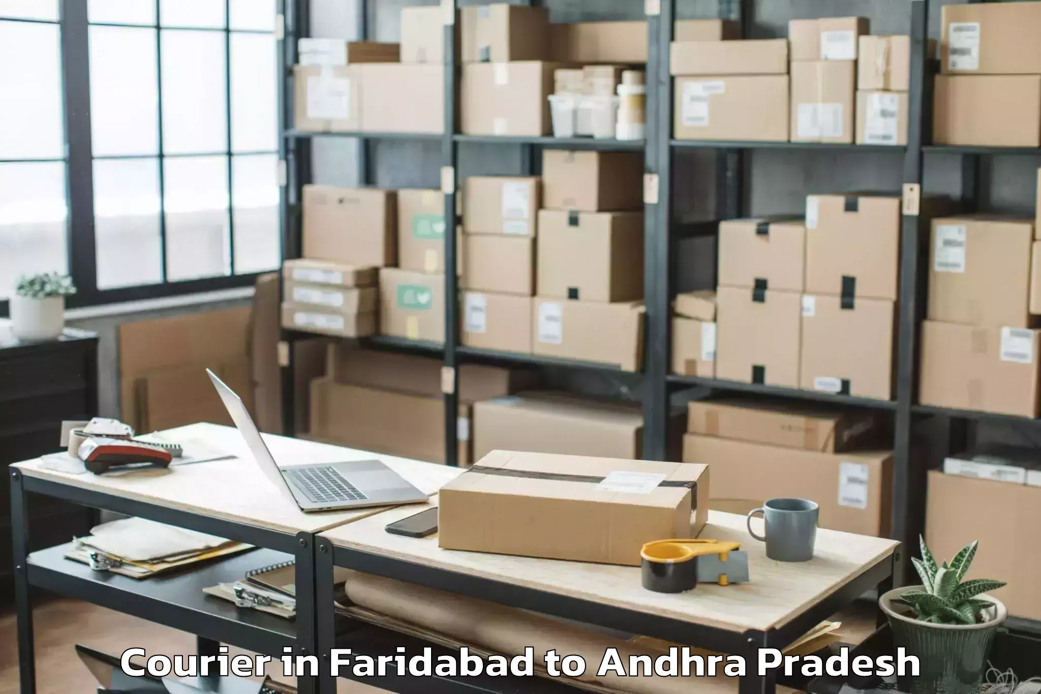 Discover Faridabad to Pedavegi Courier